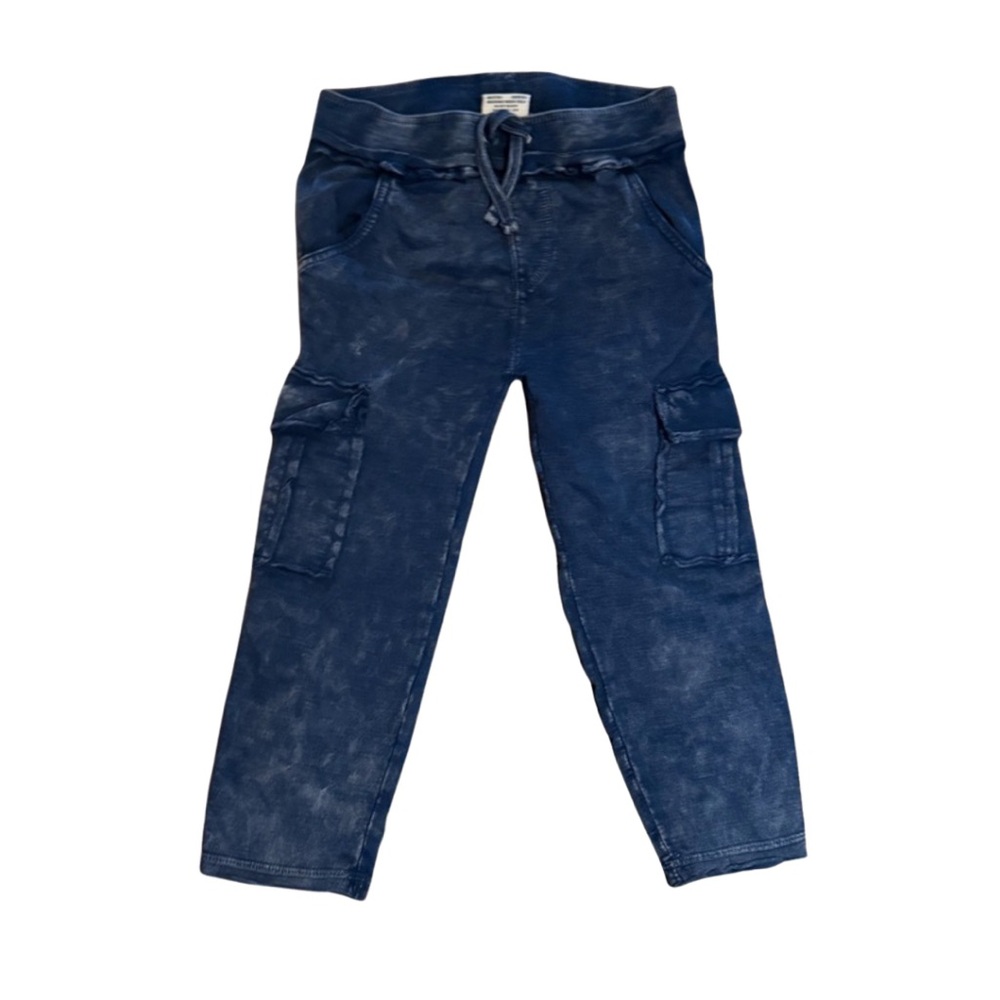 Mish boys cargo pants in distressed denim size 4 like new condition